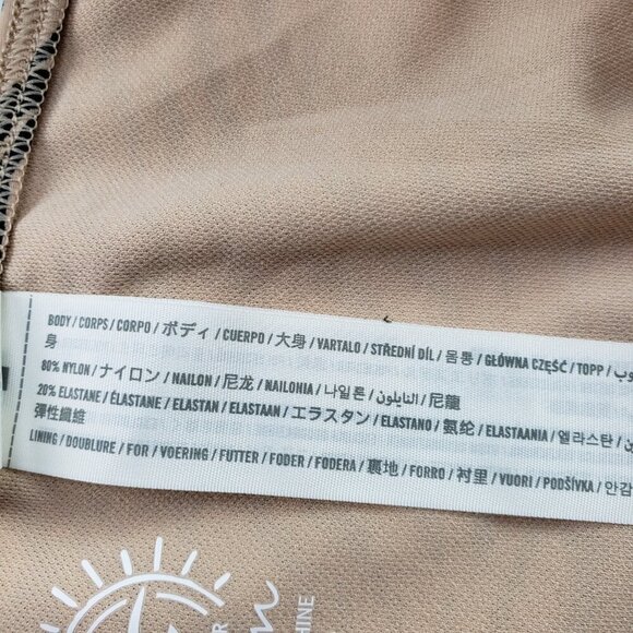 Hollister Animal Print Bikini Womens Medium Tan Two Piece Cheeky Bottom Swimsuit - Picture 15 of 15